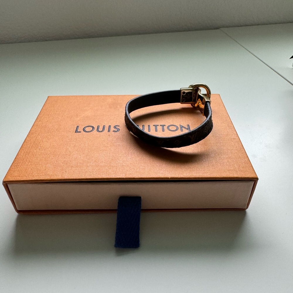 Louis Vuitton leather bracelet